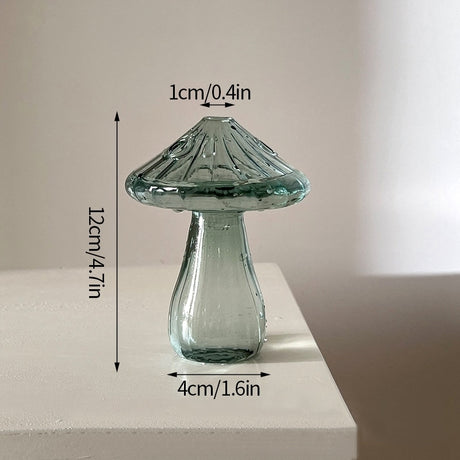 Mushroom Glass Vase Plant Hydroponic Terrarium Vase