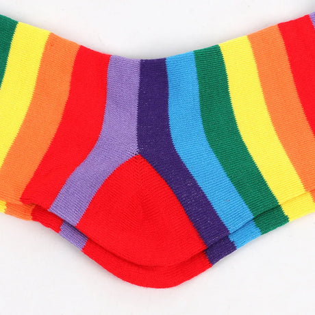 Rainbow Brite Striped Socks and Arm Warmer Gloves