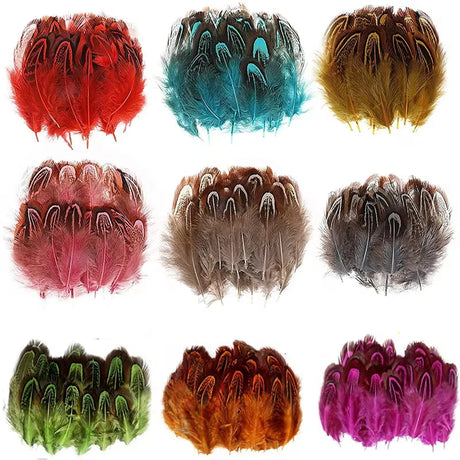 100Pcs Pheasant Chicken Feathers for DIY Crafts