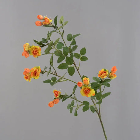 Mini Rose Artificial Long Branch Faux Flower Silk Roses