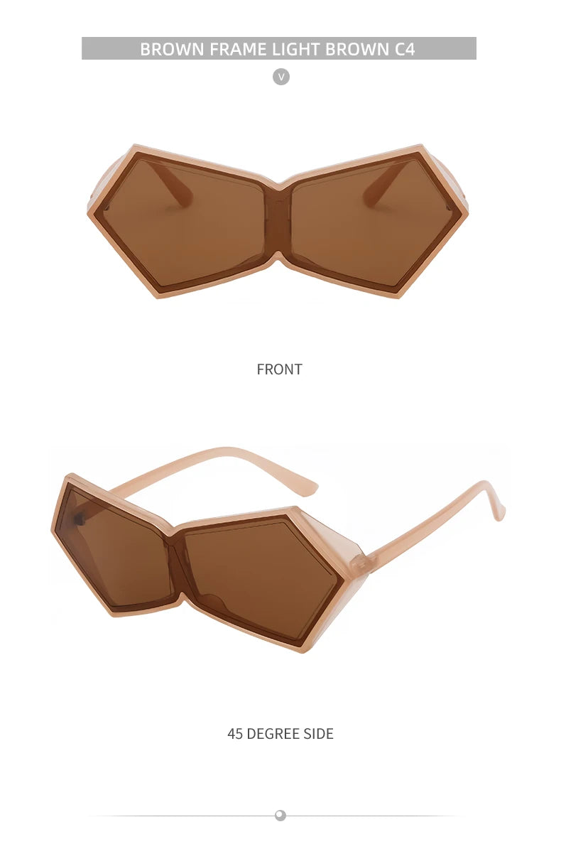 Oversized Futuristic Goggle Sunglasses