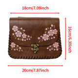 Spring Cherry Blossom Faux Leather Belt Bag Medieval Cosplay