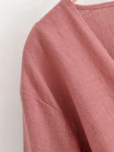 Boho Star Moon Embroidered Short Kimono Wrap Top Ruffled Flare Sleeves Cover-ups