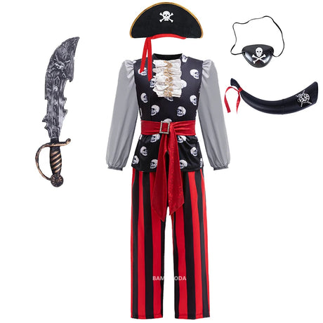 Pirate Captain Jack Sparrow Cosplay Costume Dress Up