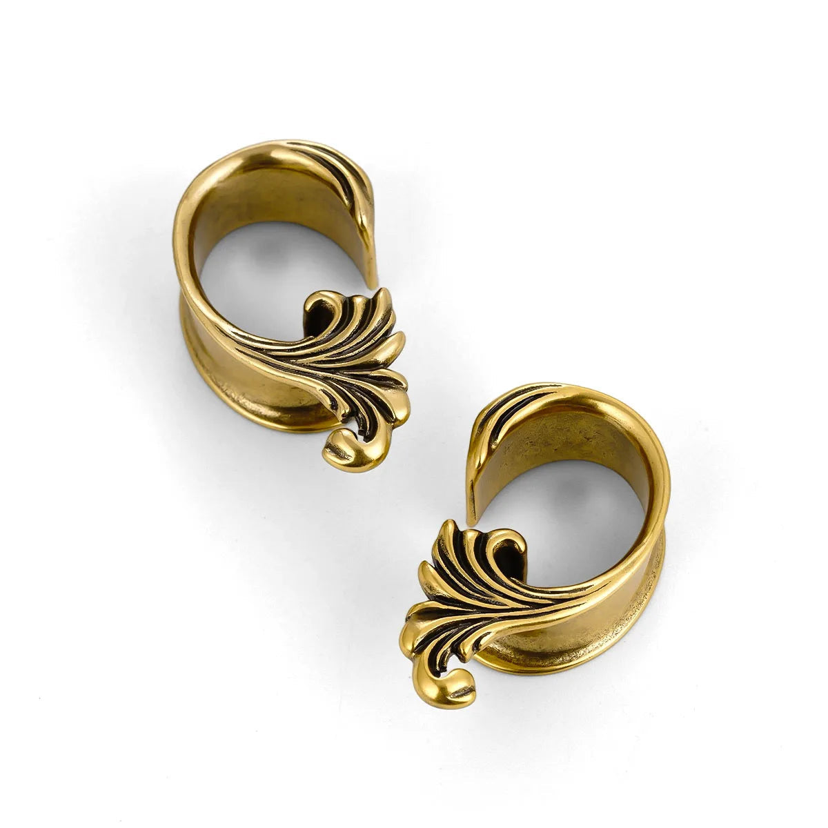 2PCS Ocean Wave Scroll Ear Tunnels Plugs Gauges Stretchers Expander Body Piercing Jewellery Ear Stretching Gauges