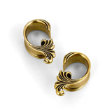 2PCS Ocean Wave Scroll Ear Tunnels Plugs Gauges Stretchers Expander Body Piercing Jewellery Ear Stretching Gauges