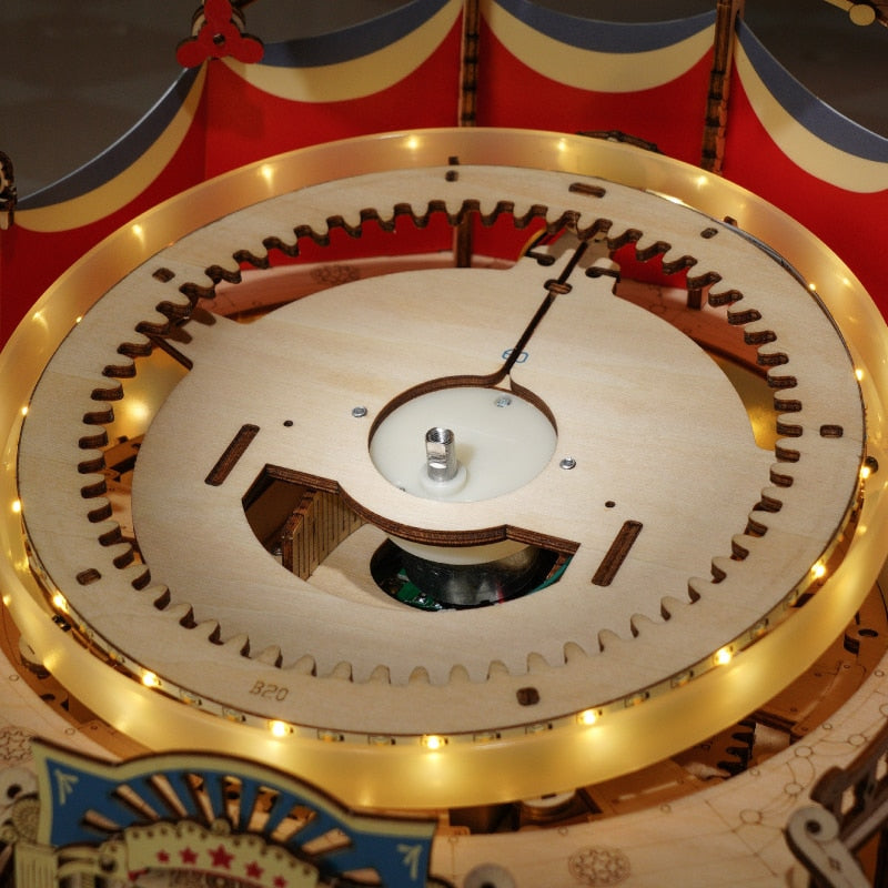 Tilt-A-Whirl Kit DIY Wooden Model Kit