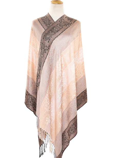 Rainbow Pashmina Scarfs Large Soft Warm Shawl Wrap