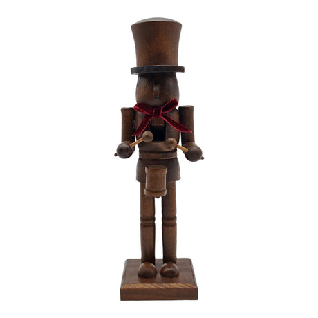 Wooden Nutcracker Christmas Decor With Red Bow Xmas Decor