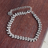 Flower Chain 925 Sterling Silver Metal Bracelets