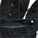 Mens Steampunk Victorian Gothic Jacquard Tailcoat Jacket Stage Performance Costumes