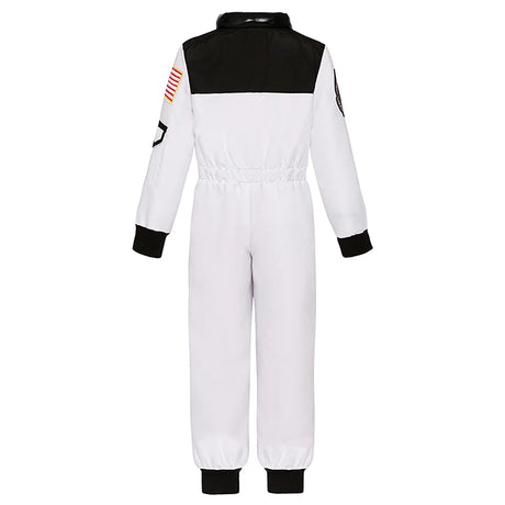 Kids Astronaut Costume Space Suit Halloween Cosplay Space Explorer Performance Book Week Costumes Children's Jumpsuit Spaceman Boys Girls