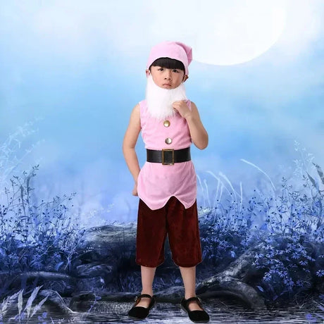 Children Snow White Seven Dwarfs Costume Children Christmas Halloween Book Week Costumes Kids Cosplay Performance Costume