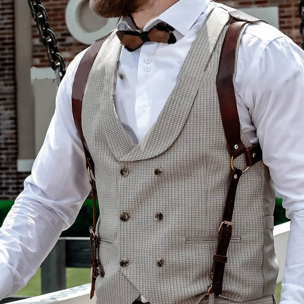 Men's Leather Bracers Harness Suspender Belts