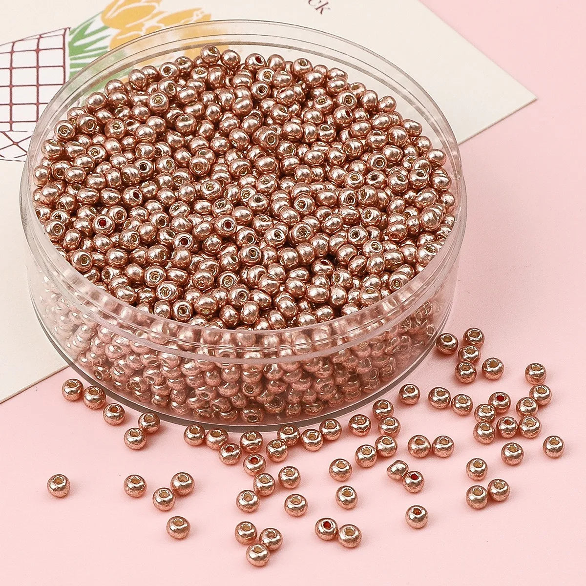 2 3 4mm Metallic Plated Glass Seed Beads Round Japanese Miyuki Seedbeads Loose Spacer Beads for Jewerly Making DIY Needlework