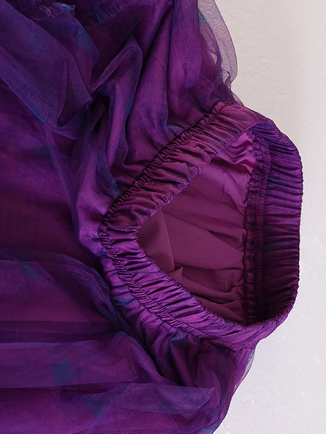 Curious Plaid Ruffle Skirt