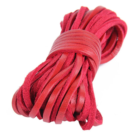 5 Meters Flat Genuine Leather Cord Strip Leather Coloured Ribbon Leather Jewellery Making