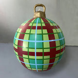 60cm Outdoor Christmas Inflatable Baubles PVC Giant Xmas Balls Decorations Toy Ball