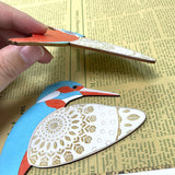Set of Three Kingfisher Kookaburra Wooden Flying Bird Wall Decor