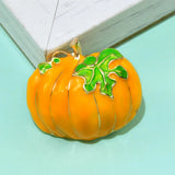 Enamel Pumpkin Brooch