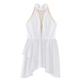 Girls Ballet Leotard Figure Ice Skating Dancewear Stage Costume