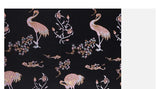 Embroidered Crane Vintage Inspired Handbag