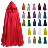 Hooded Cloaks 24 Colours Adult Medieval Wizard Capes Cosplay Clothing Stage Drama Costume