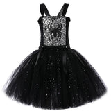 Sparkly Spider Witch Halloween Costumes Babies to Teens Tutu Dress, Hat and Broom