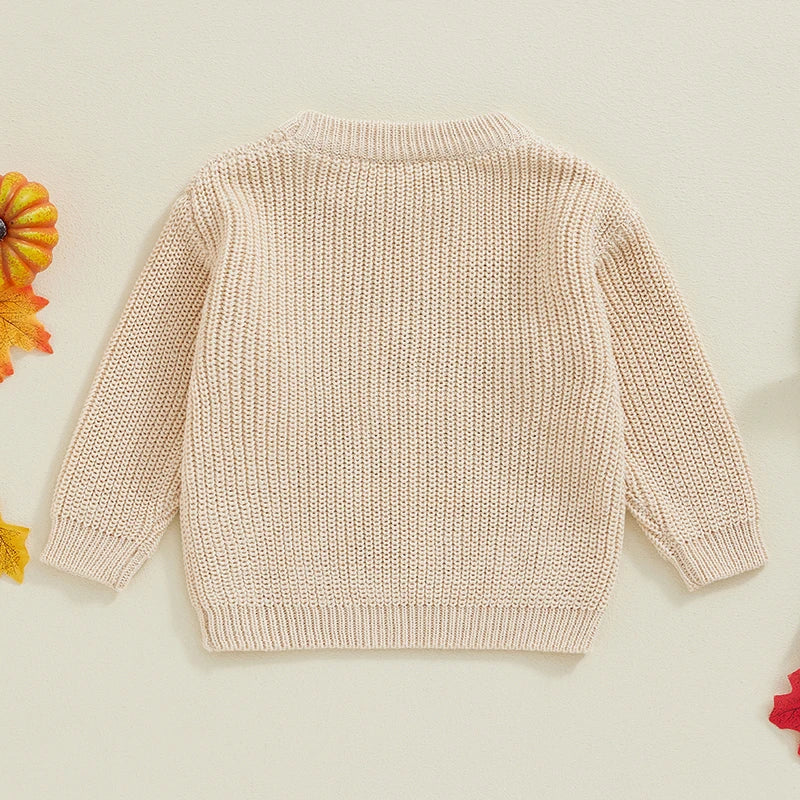 It's Just A Bunch Of Hocus Pocus Kids Baby Girls Boys Knit Sweater Embroidered Pullover 0-3T
