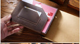 Stitched Genuine Leather Notebook 6 Colours Handmade Journal with Lock Blank Kraft Paper 200 Pages Sketchbook