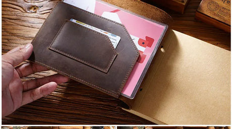 Stitched Genuine Leather Notebook 6 Colours Handmade Journal with Lock Blank Kraft Paper 200 Pages Sketchbook