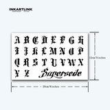 Knuckle Letters Temporary Tattoos