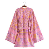 Boho Cover Ups Short Kimono