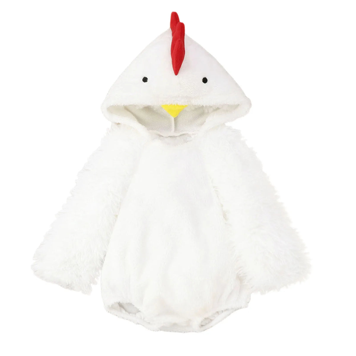Easter Chicken Baby Chick Costume Fleece Hooded Romper for Toddlers