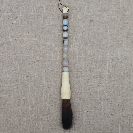 Decorative Pearl and Stone Calligraphy Artist Brushes