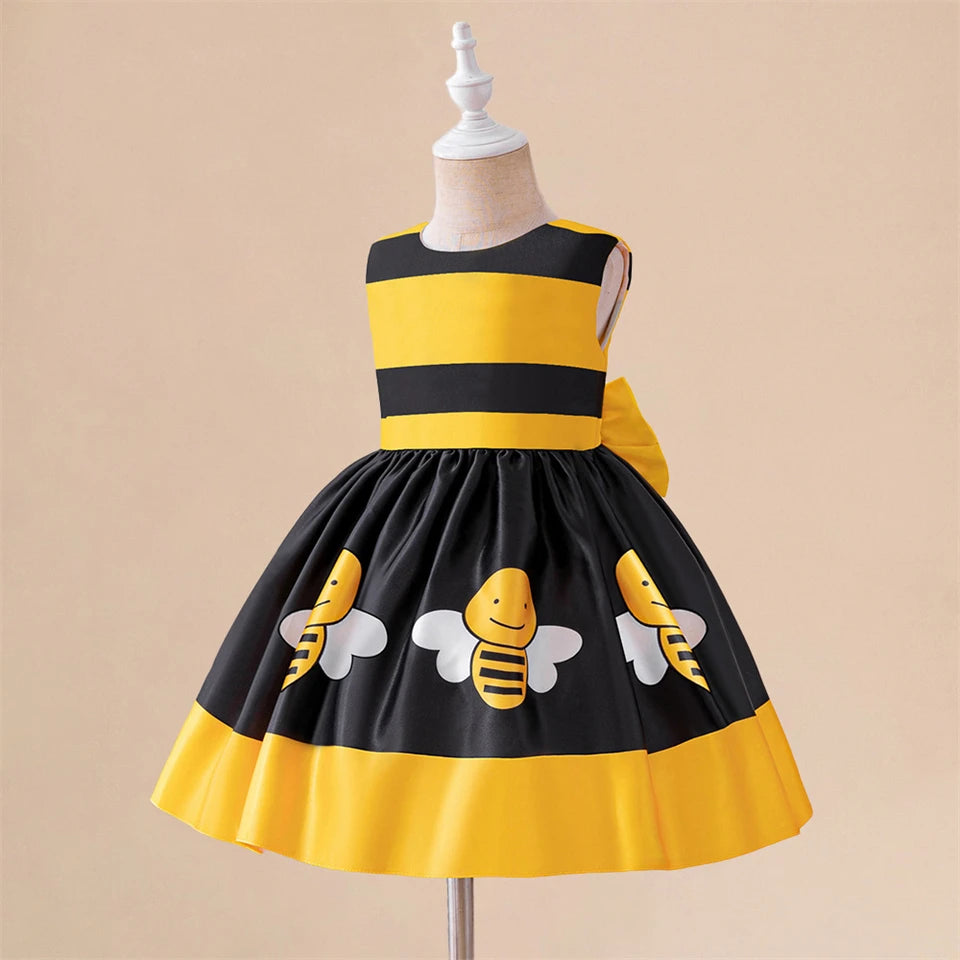 Bumble Bee Costume Toddler Girls Halloween Cosplay