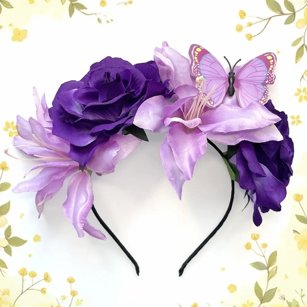 Butterfly Rose Floral Fascinators