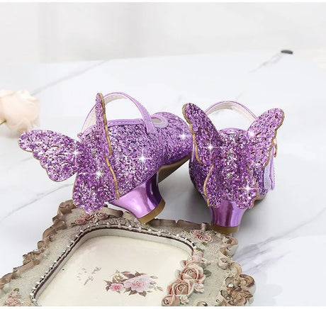 Magical Glittery Butterfly Girls Shoes