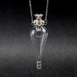Magic Glass Wishing Potion Bottle Amulet Necklace