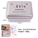 Wooden Mushroom Darning Kit Loom Complete Craft Supplies Sock Repair Kit Mending Tool For Embroidery DIY Crafts Clothes Fabric