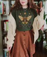 Goblincore Moth TShirt Celestial Fairycore Dark Academia