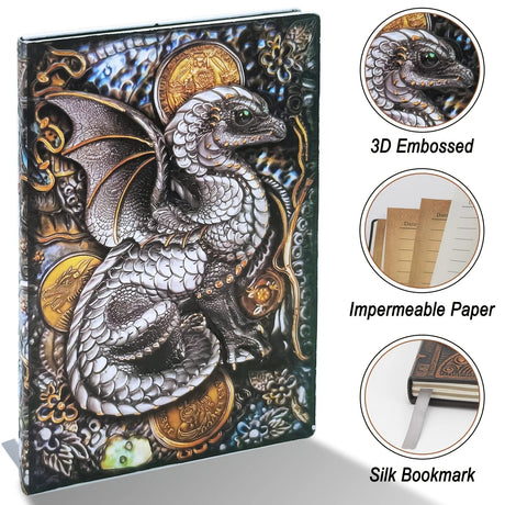 Flying Dragon Embossed Notebook