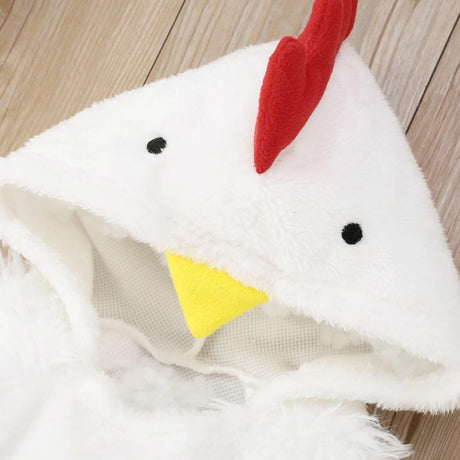 Easter Chicken Baby Chick Costume Fleece Hooded Romper for Toddlers