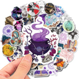 50PCS Magic Witch Halloween Stickers Decals