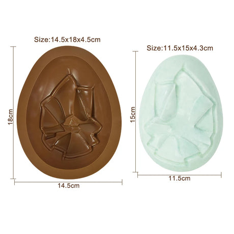 Easter Egg Silicone Mould Half Chocolate Egg DIY Baking Tool