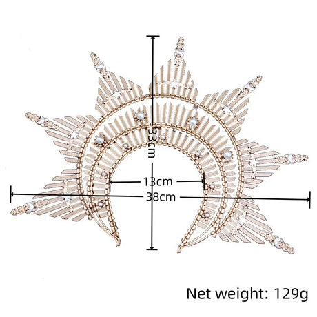 Golden City Goddess Halo Crown Headband