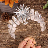 The Sun Goddess Raw Crystal Crown