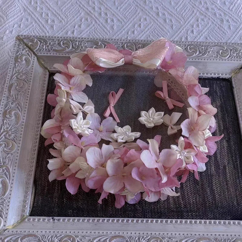 Sweet Bloss Vintage Handmade Pink Church Hat Fascinator