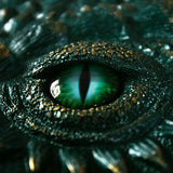 Green Dragon A4 Binder Loose-Leaf Notebook Embossed Hard Resin Sculpted 3D Book