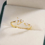 Sweet and Dainty Colourful Zircon Rings Gift Idea